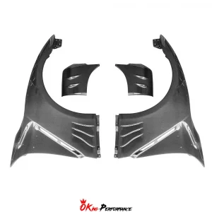 2024 Top Secret Style Carbon Fiber Wide Fender For Nissan R35 GTR 2017-2023