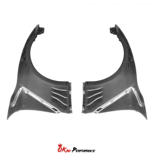 2024 Top Secret Style Dry Carbon Fiber Fender For Nissan R35 GTR 2008-2026